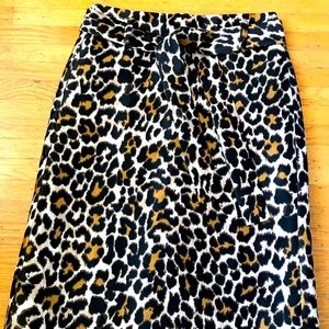 Animal print skirt